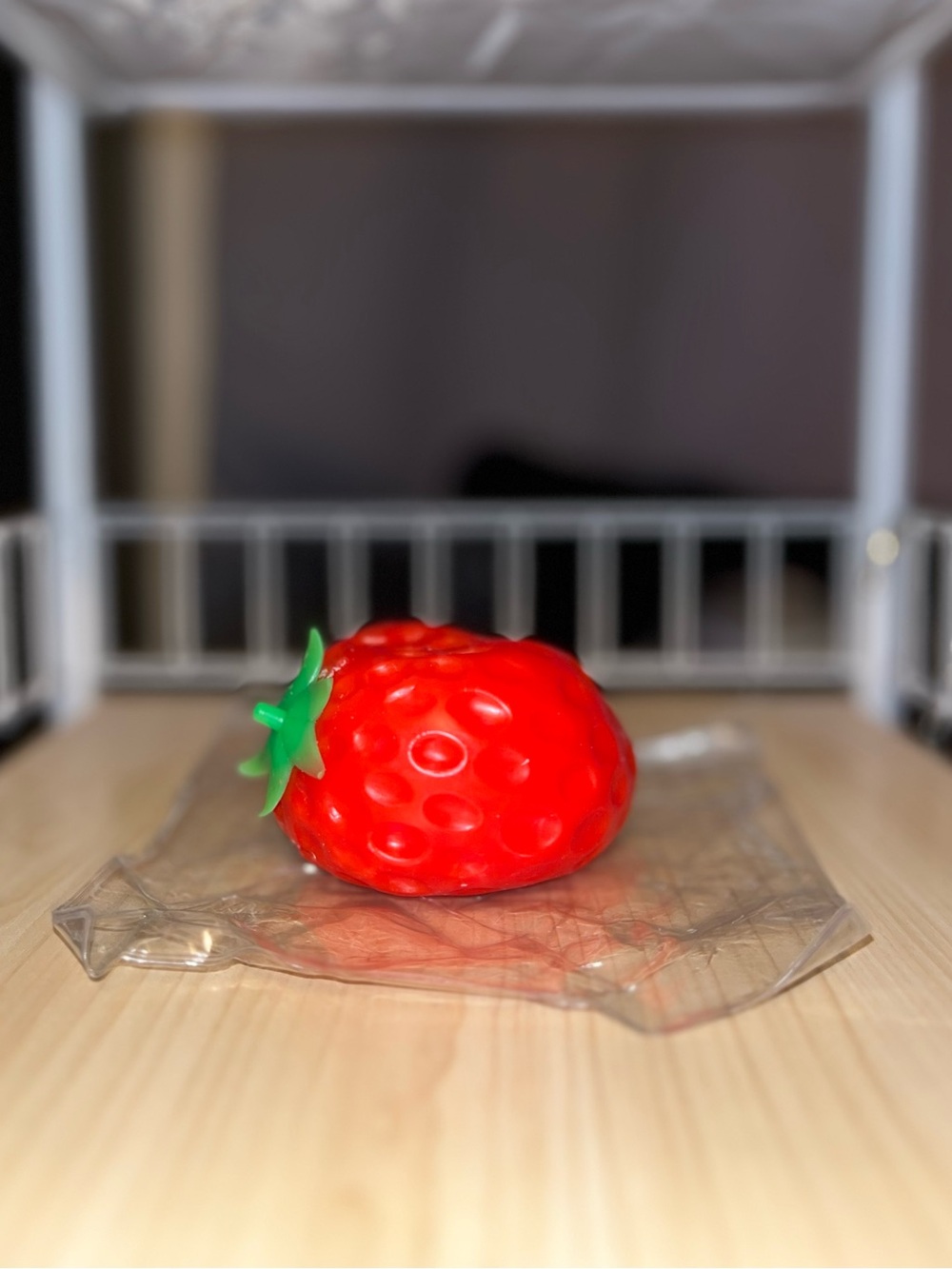 Red Strawberry Squeeze Toy - Kids Toy